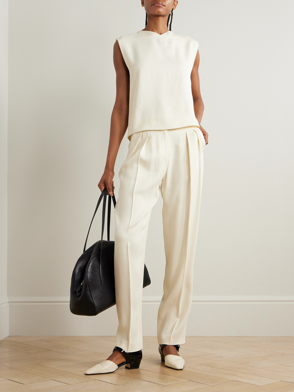 Daika Cropped Twill Tank
