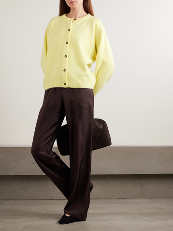 LOULOU DE SAISON Aidar merino wool and cashmere-blend cardigan