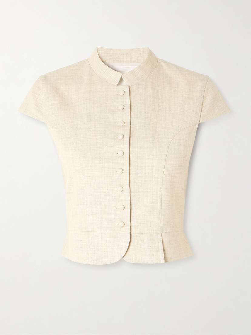 DESTREE Amoako Paneled Woven Top