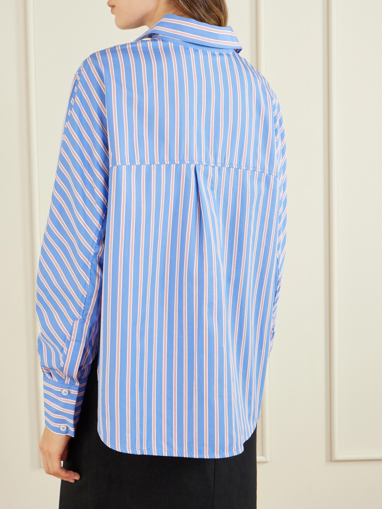 Gahee Striped Cotton-Poplin Shirt