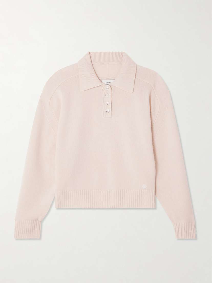 Loulou de Saison Homere Embroidered Cashmere Sweater