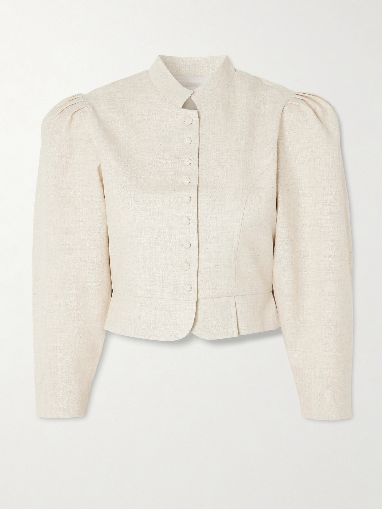 D'estree Amoako Miele Woven Jacket In Neutral