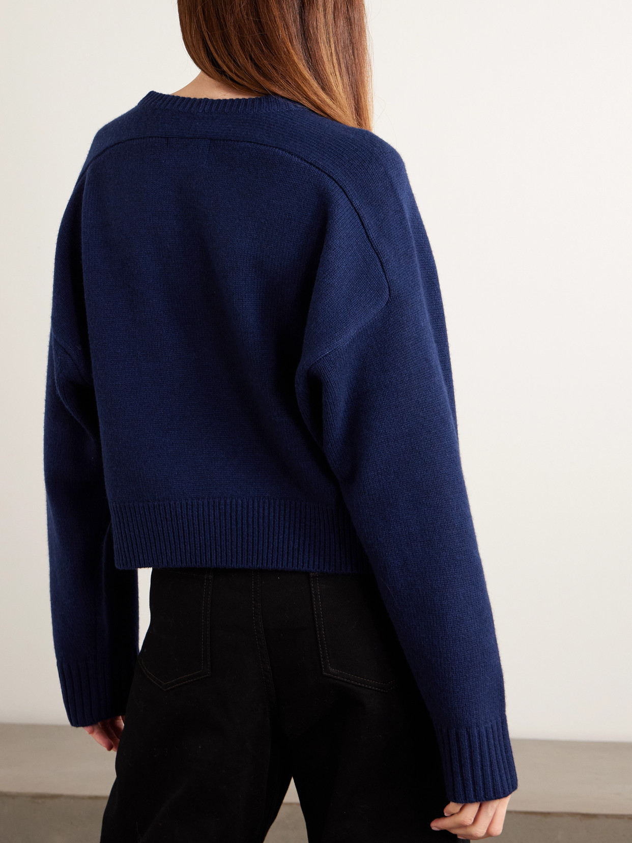 Bruzzi Cropped Wool And Cashmere-Blend Sweater