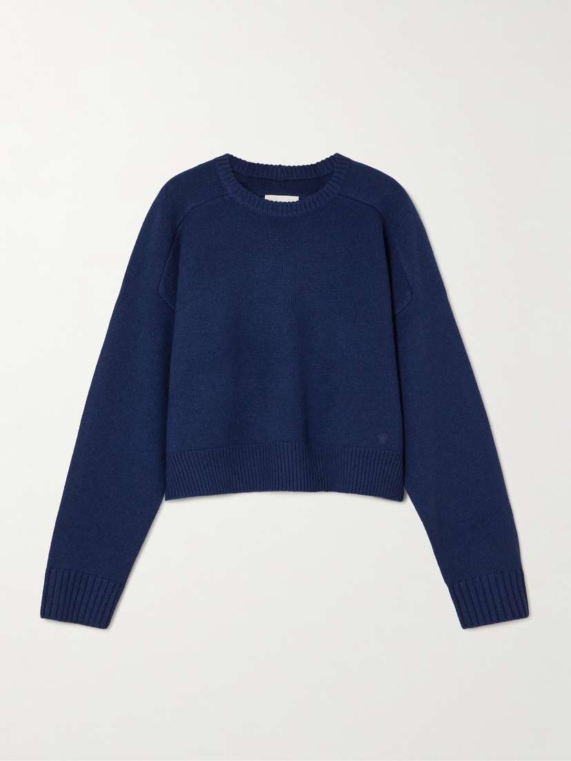 Loulou de Saison Bruzzi Cropped Wool And Cashmere-blend Sweater