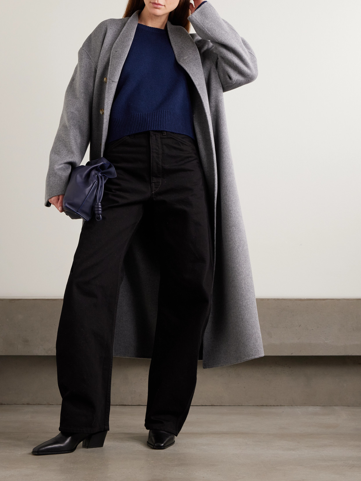 Bruzzi Cropped Wool And Cashmere-Blend Sweater