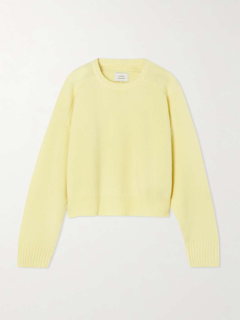 Loulou de Saison Bruzzi Cropped Wool And Cashmere-blend Sweater
