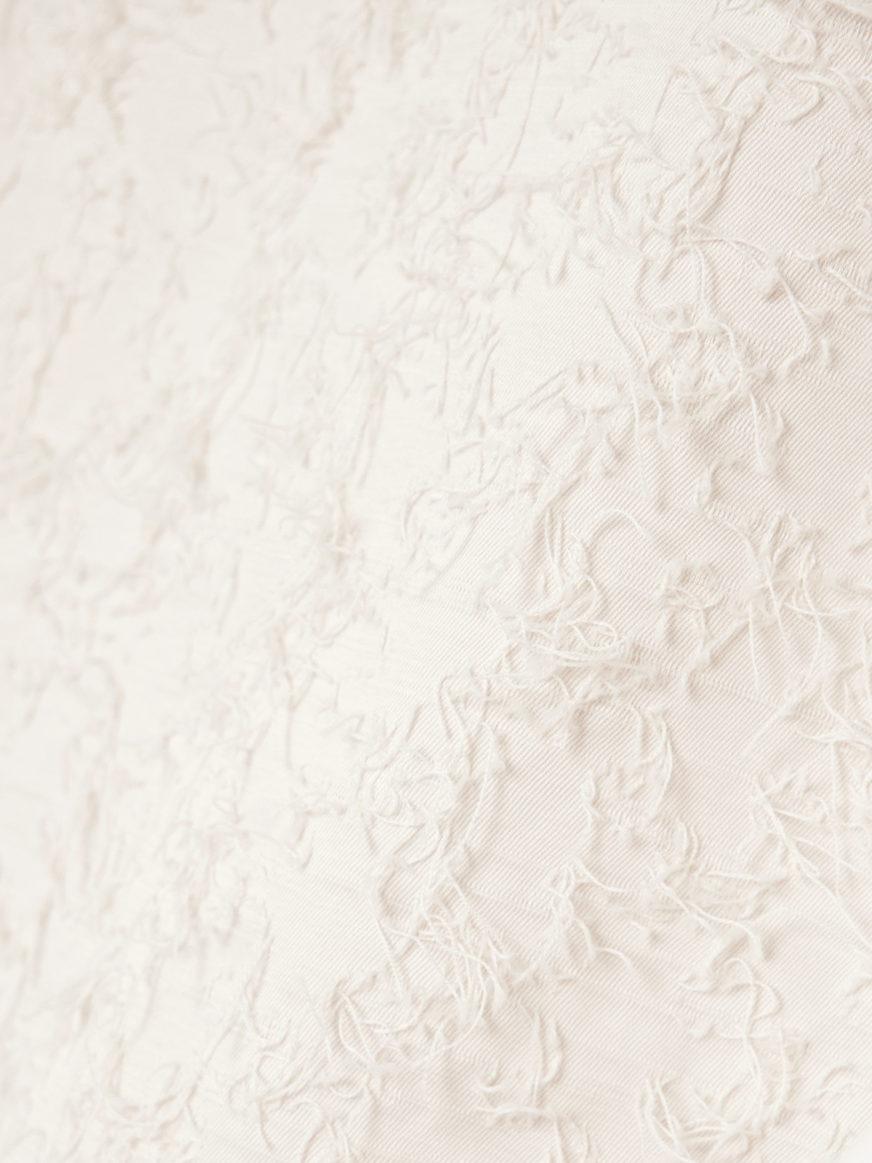 Monica Frayed Organic Cotton-Twill Midi