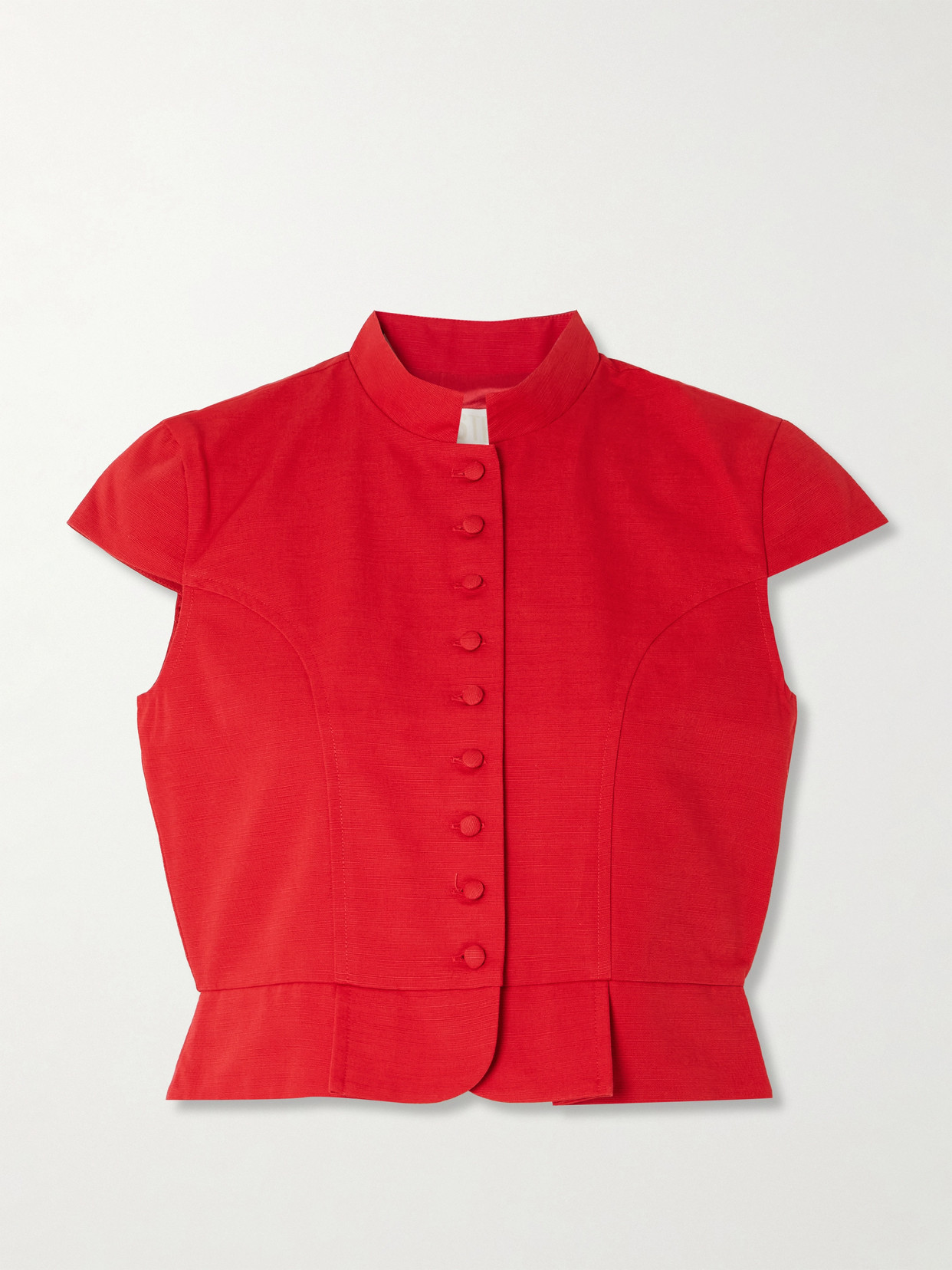 D'estree Amoako Cotton Blouse In Red