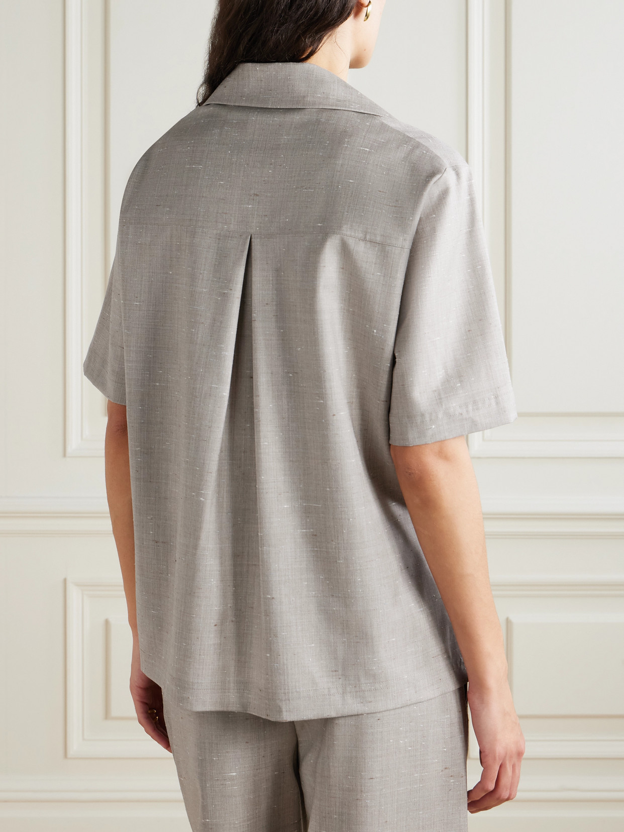 Boa Wool And Silk-Blend Shirt