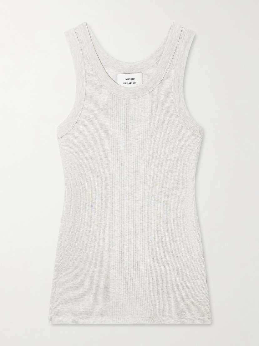 Loulou de Saison Limba Ribbed Cotton-jersey Tank