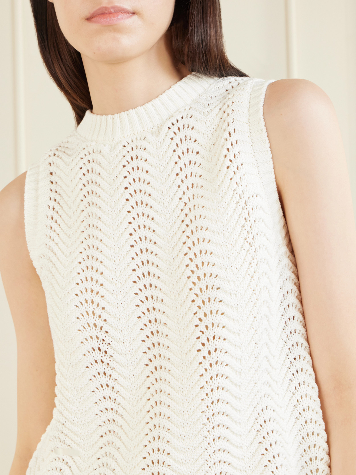 Vittoria Crocheted Cotton Top
