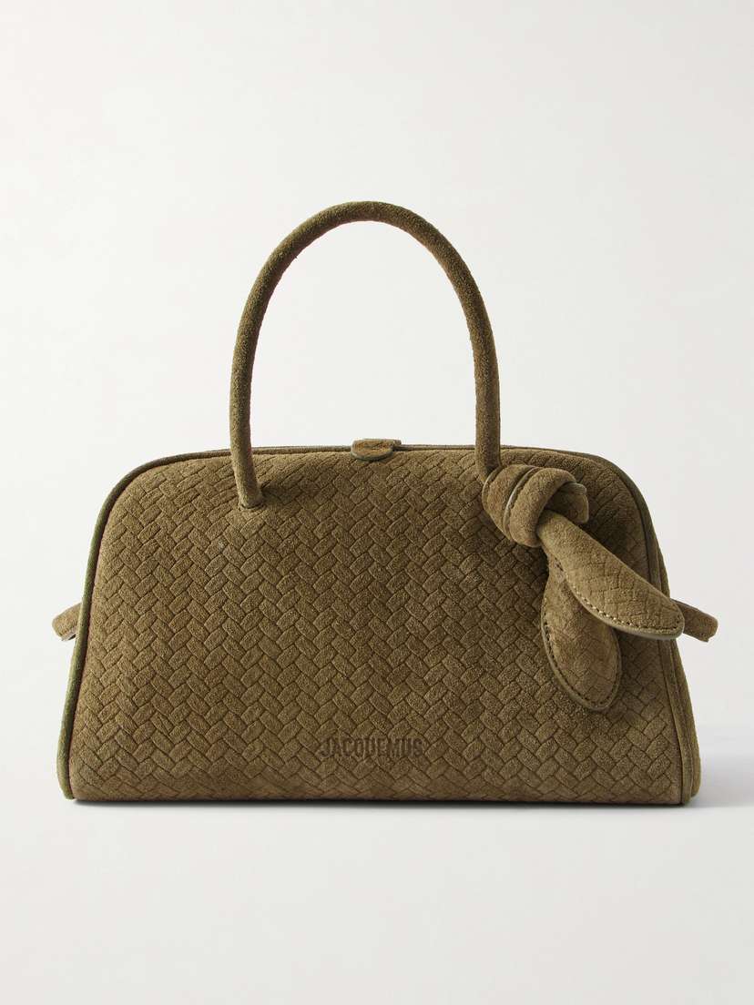 Jacquemus The Turismo Small Textured-suede Tote