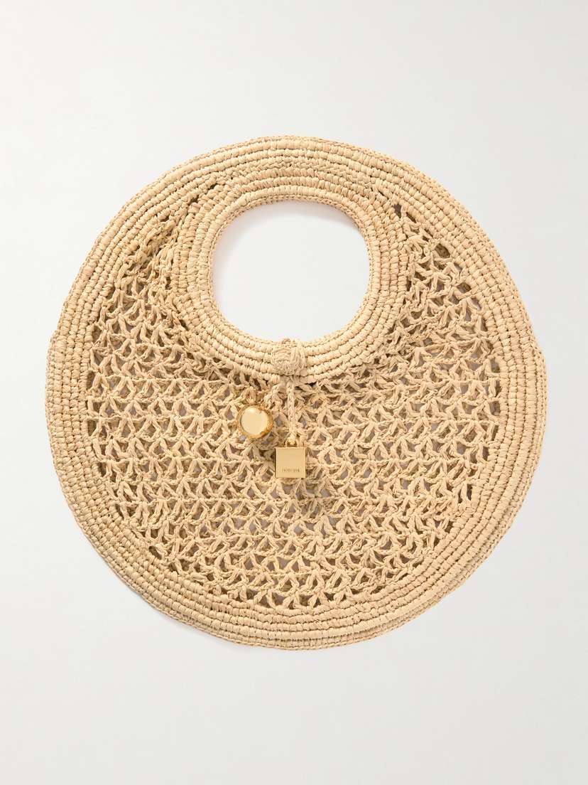 Jacquemus The Spiaggia Raffia Tote Bag