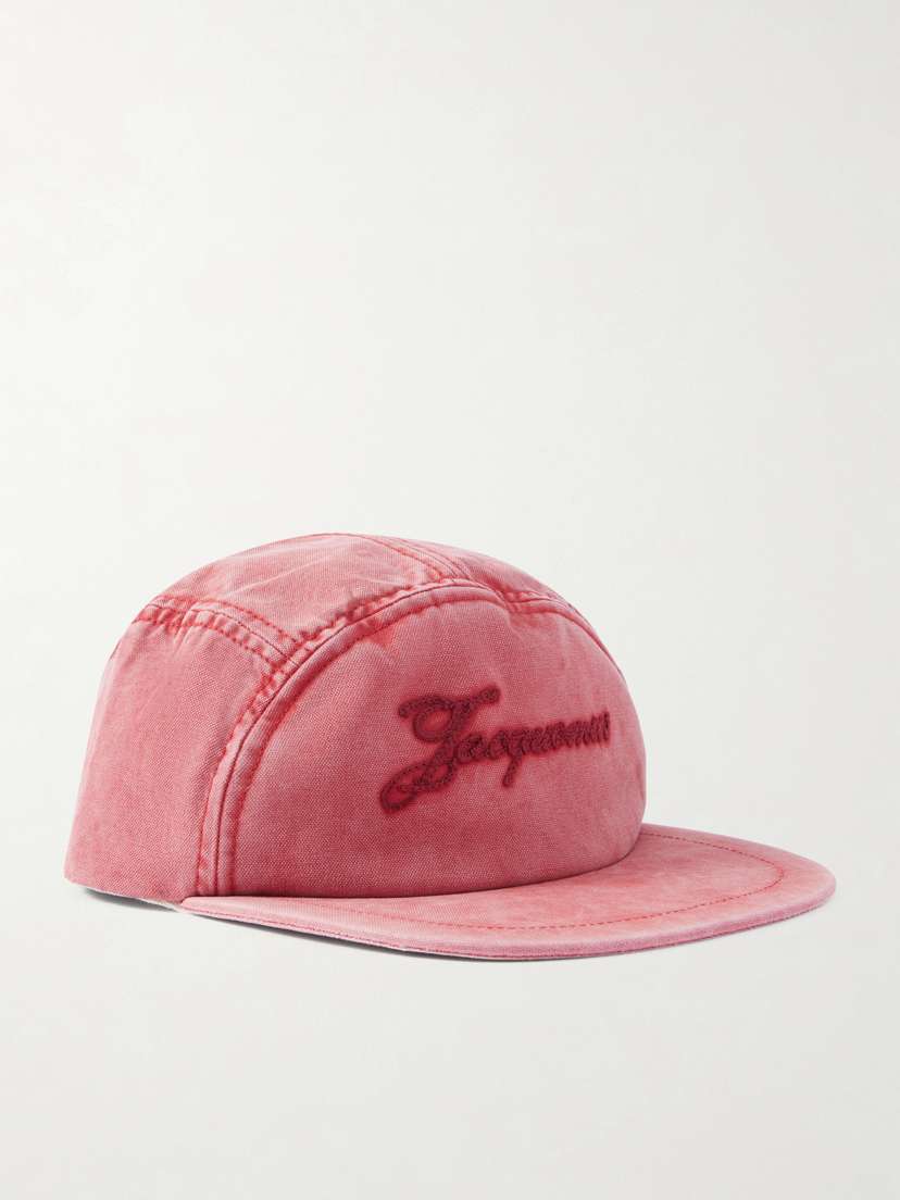 Jacquemus Gardian Embroidered Cotton Baseball Cap