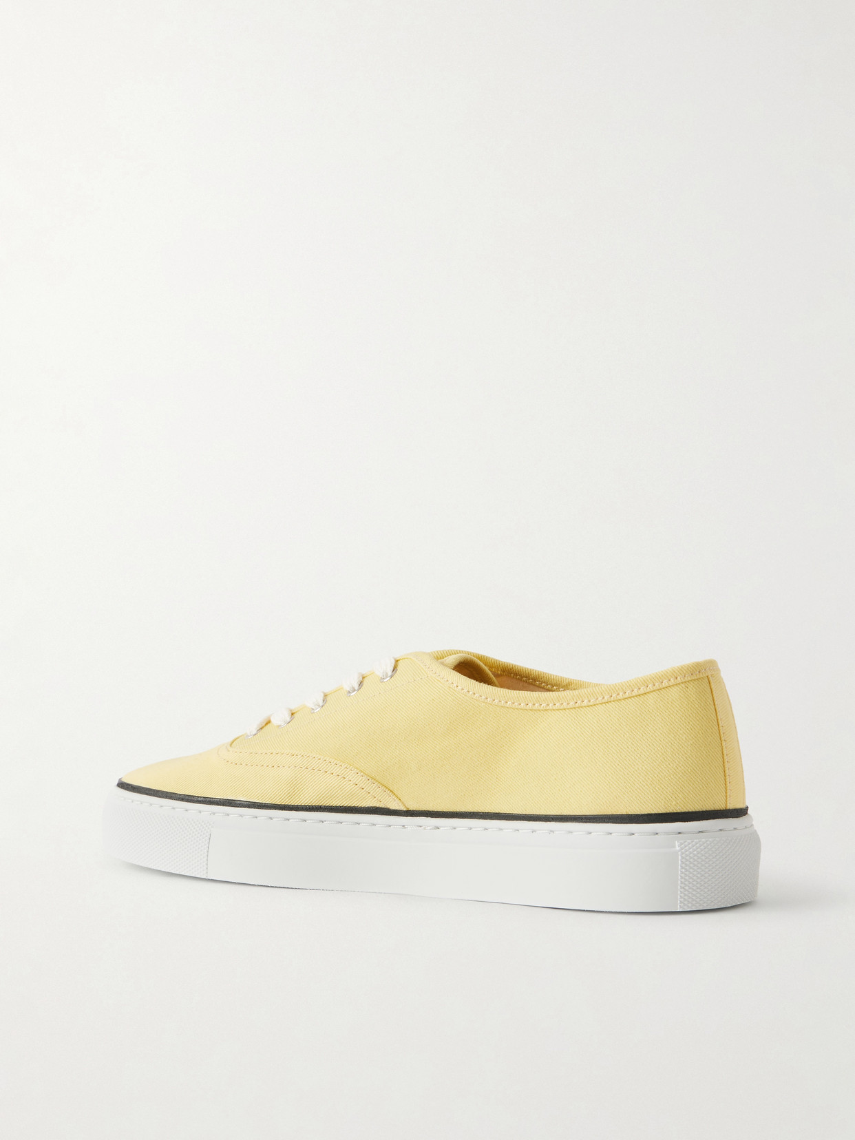 Jacquemus Les Fefe Logo-embroidered Canvas Sneakers In Yellow