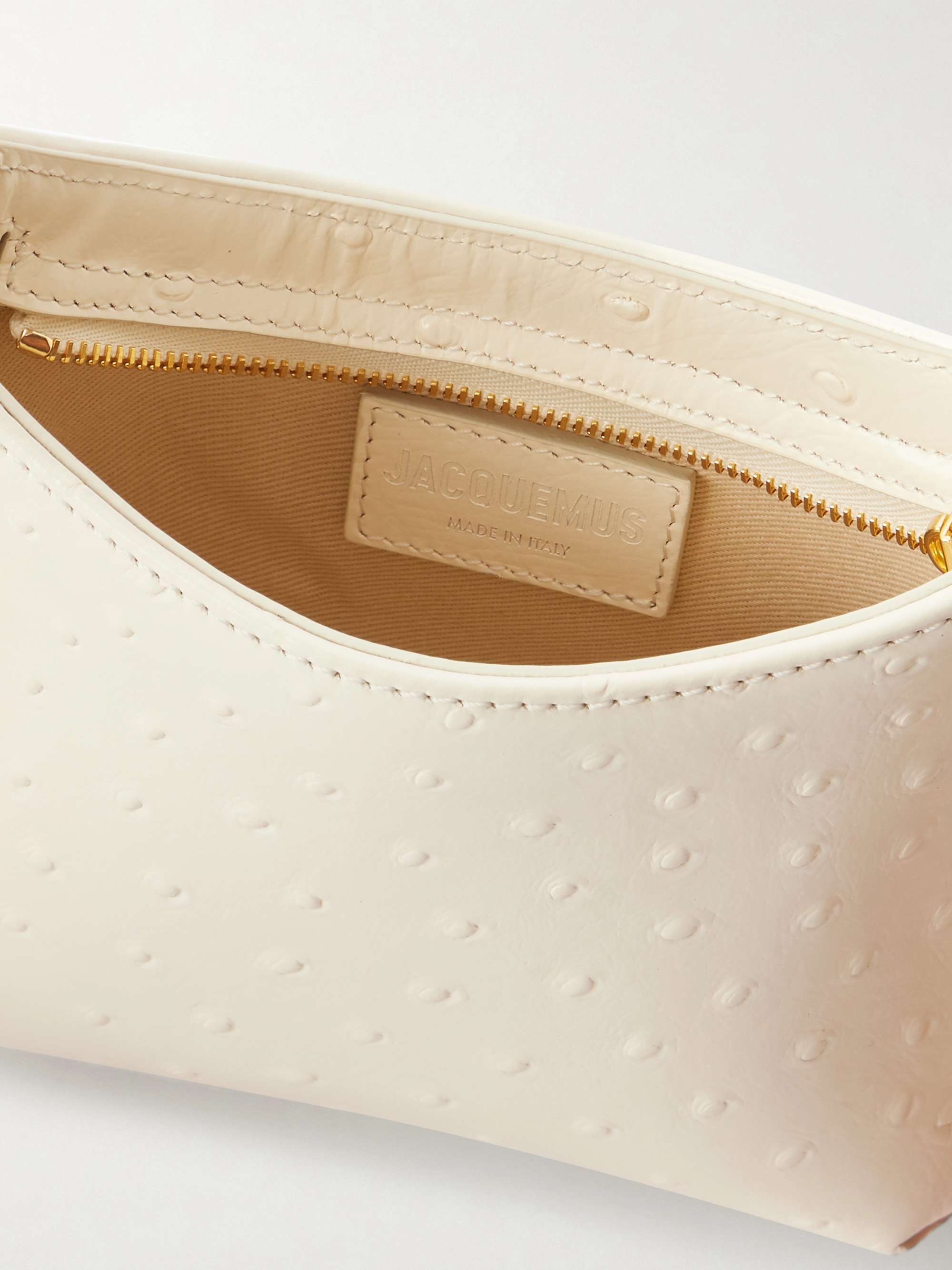 JACQUEMUS Le petit bisou leather shoulder bag | NET-A-PORTER