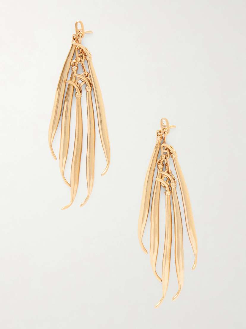 Jacquemus Les Boucles Haricots Gold-tone Earrings