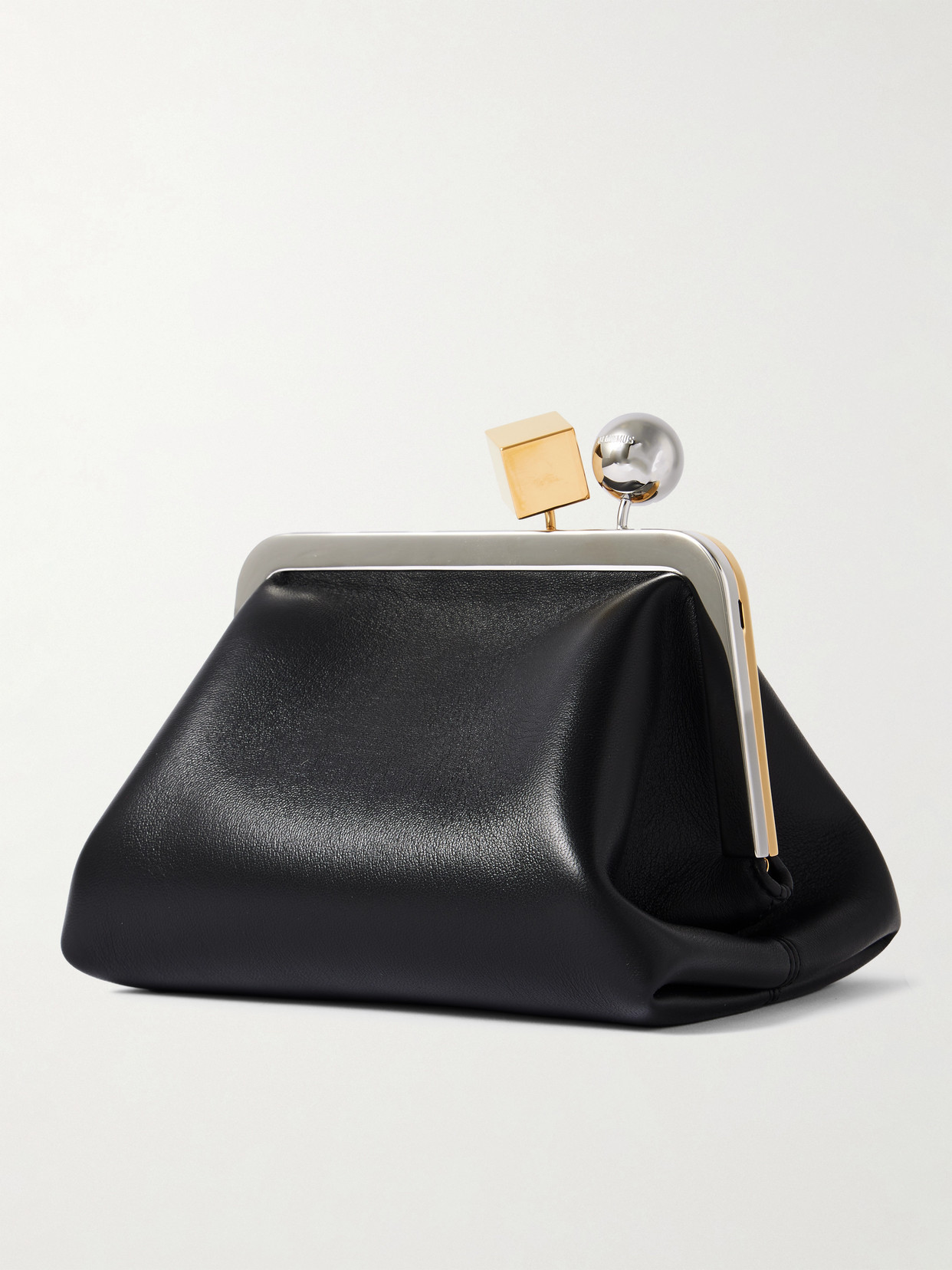 Jacquemus Le Berlingot Black Crossbody Bag With Removable Strap In Leather For Women