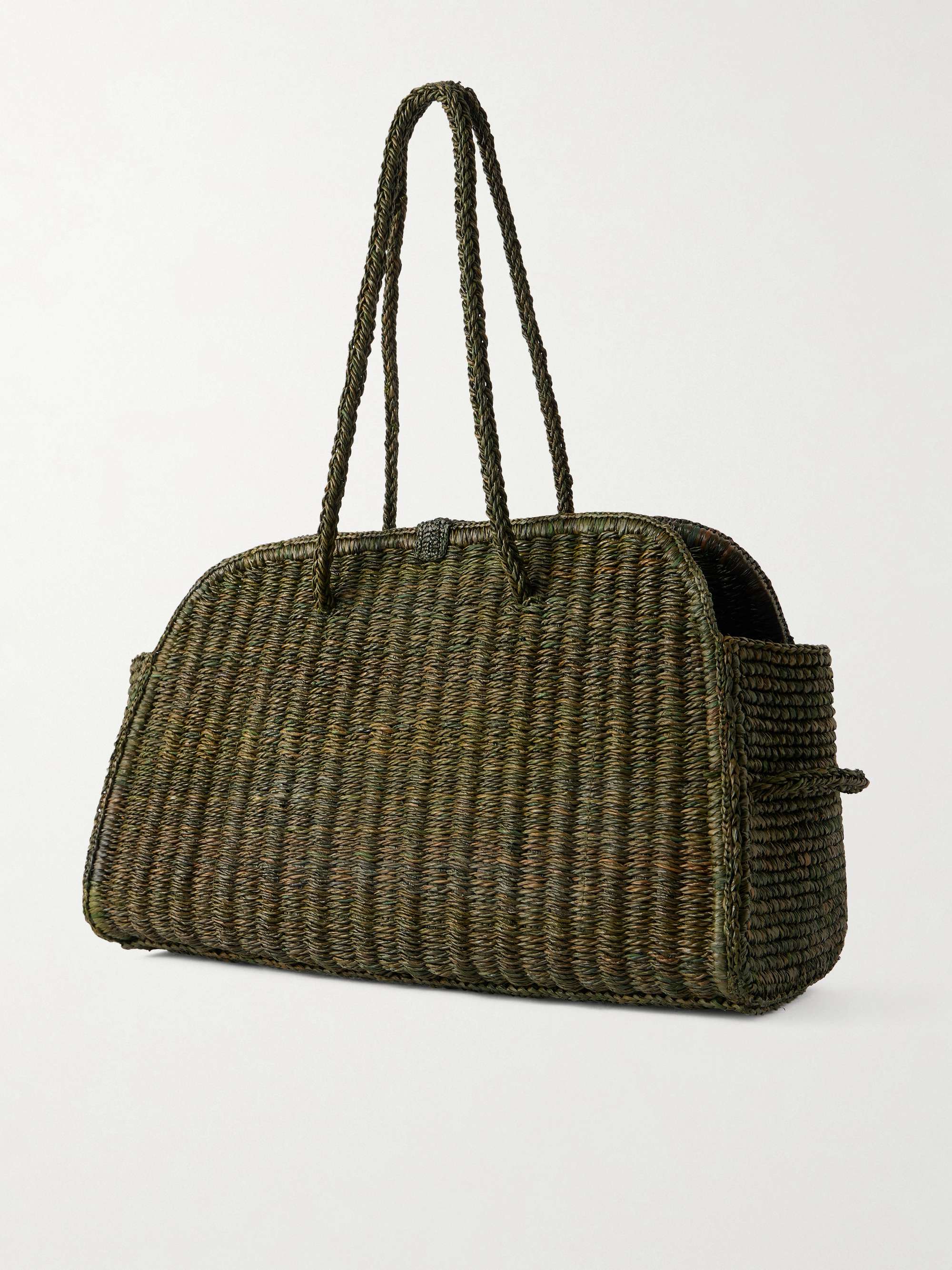 JACQUEMUS The Turismo raffia shoulder bag | NET-A-PORTER