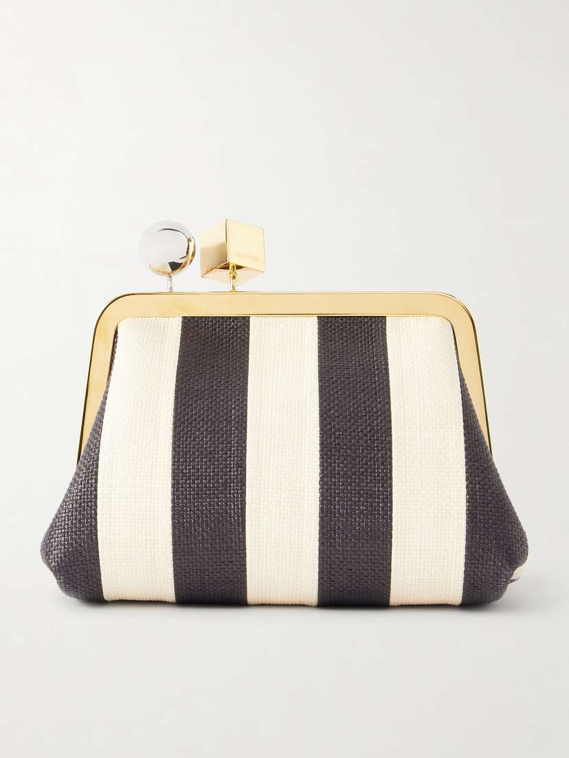 Jacquemus Le Berlingot Embellished Woven Clutch