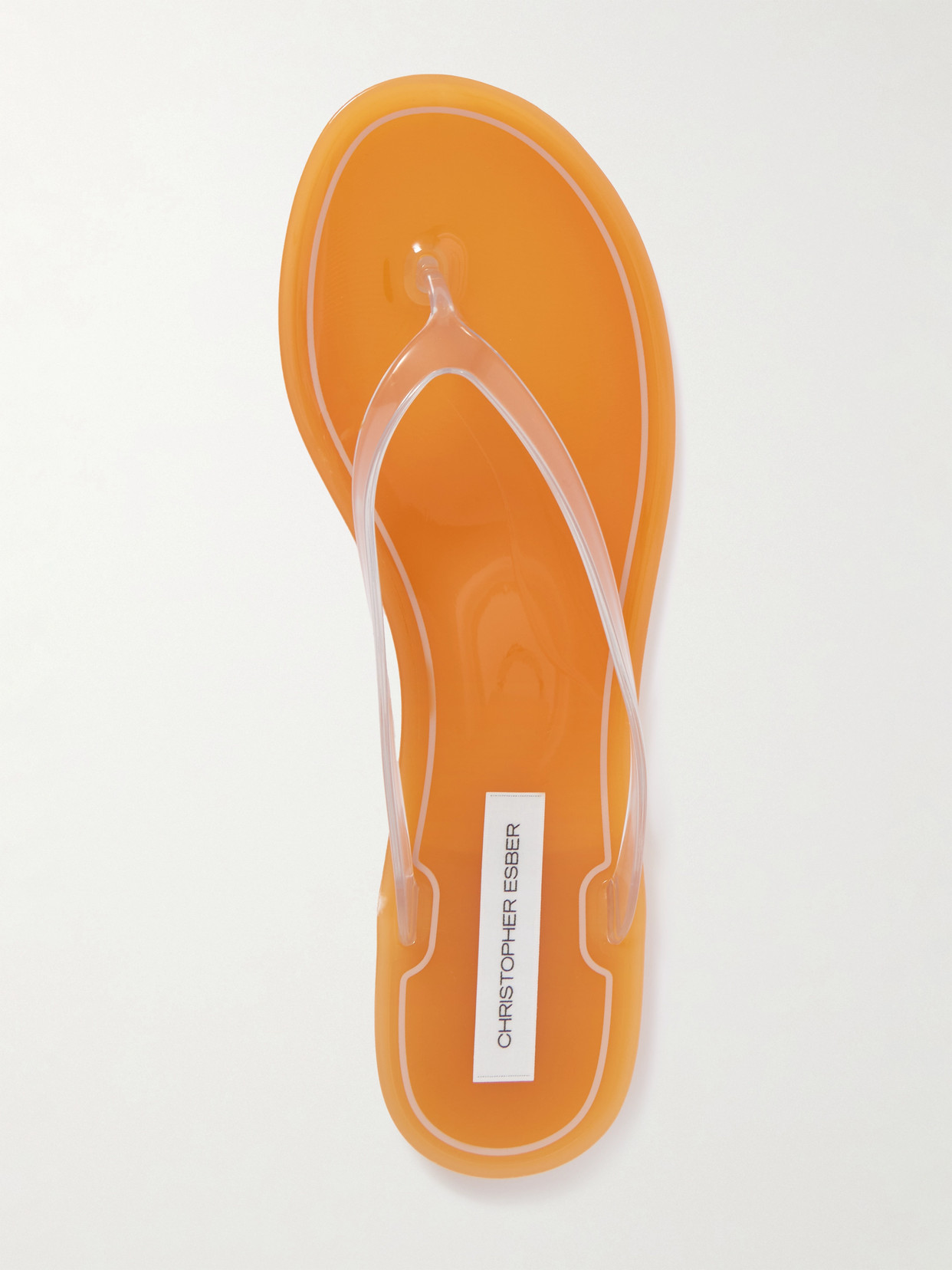 Christopher Esber Jo Pvc Flip Flops In Orange