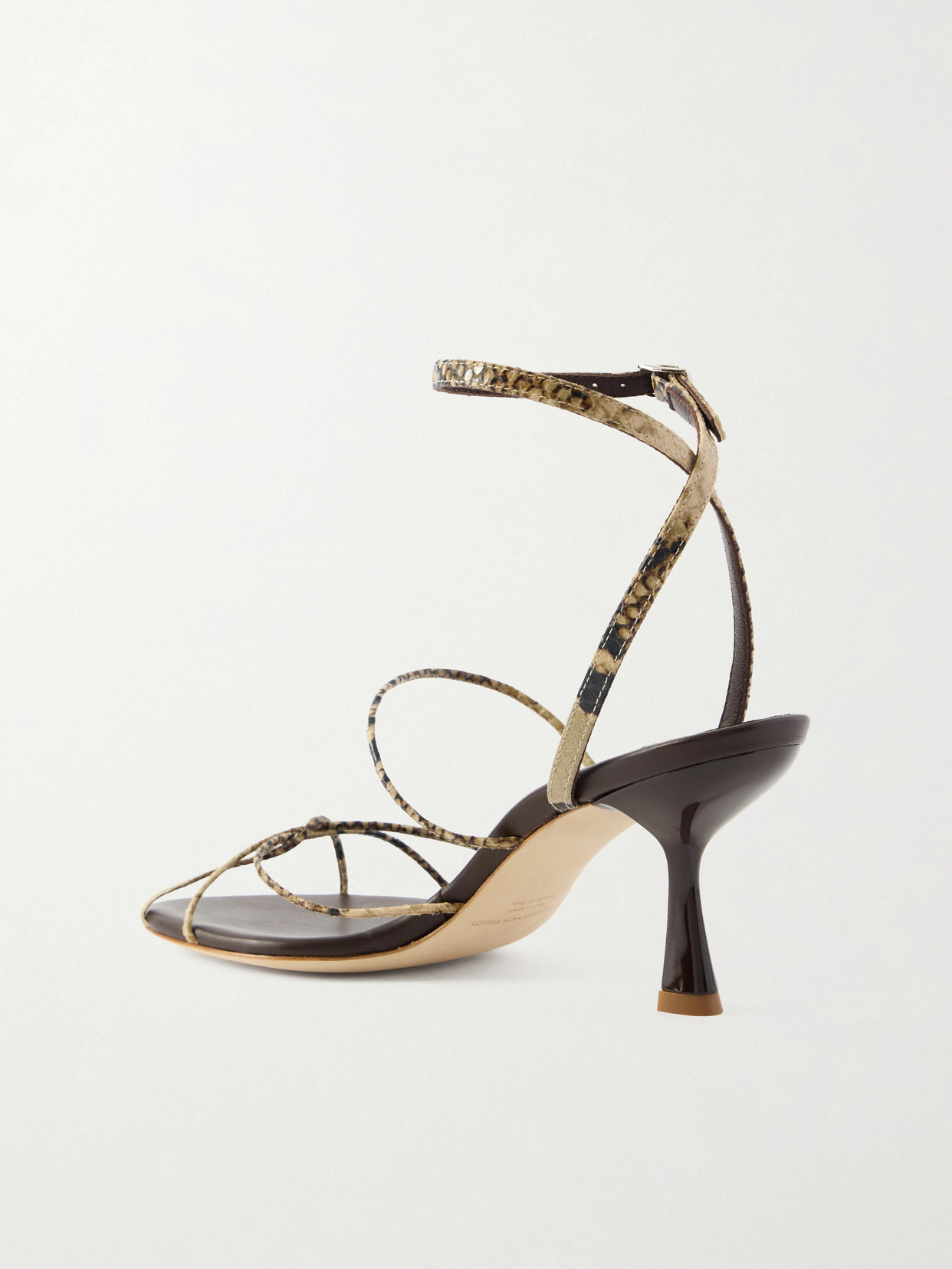 Blaze Snake-Effect Sandals