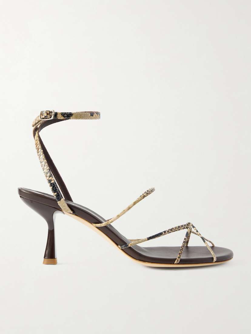 Christopher Esber Blaze Snake-effect Leather Sandals
