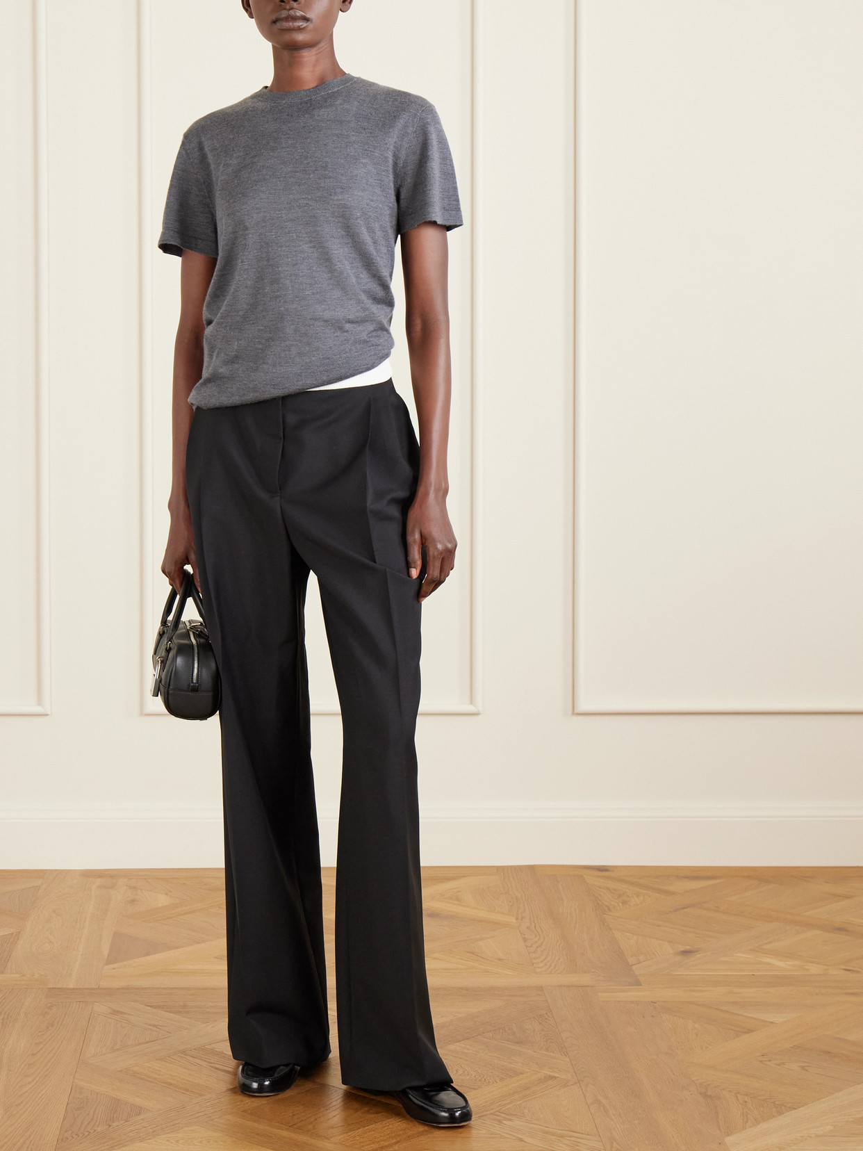 Jamie Haller Buckled Glossed-leather Loafers In Black