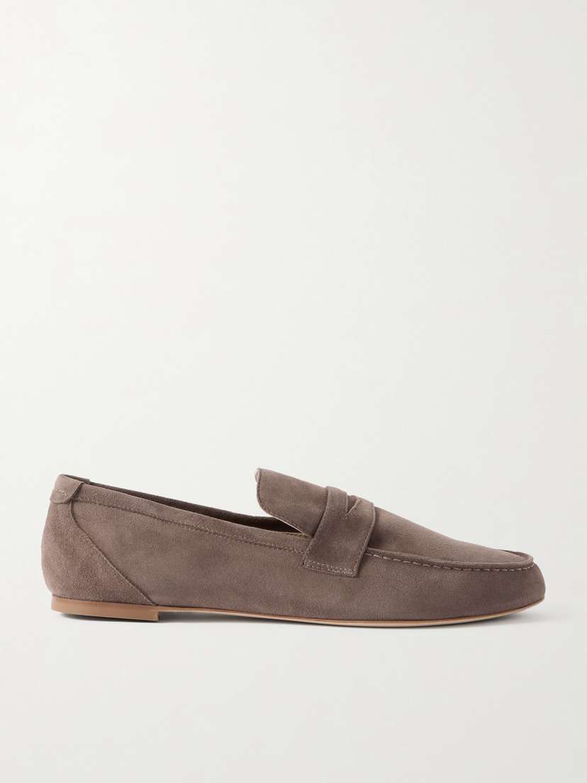Jamie Haller Suede Penny Loafers