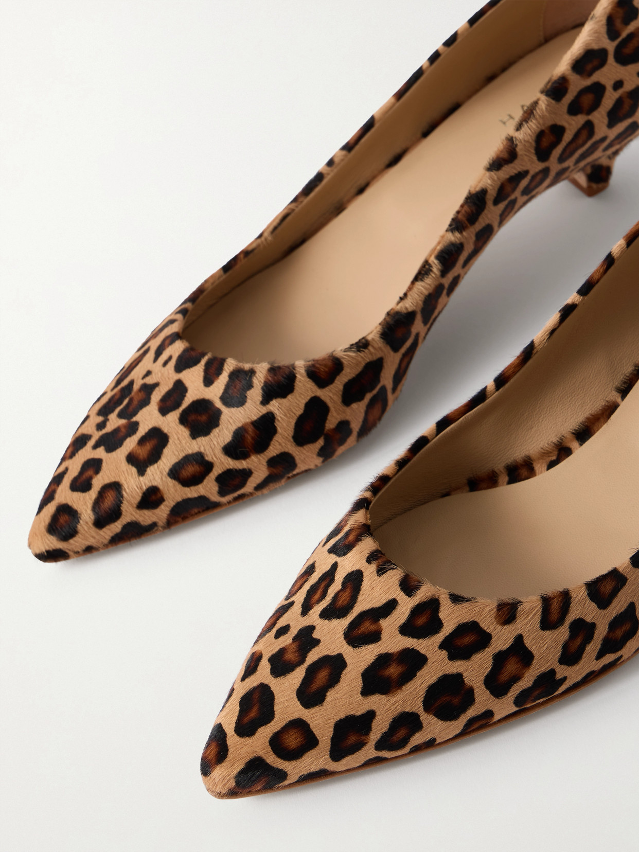 Jamie Haller Kitty Leopard-print Calf Hair Pumps In Brown