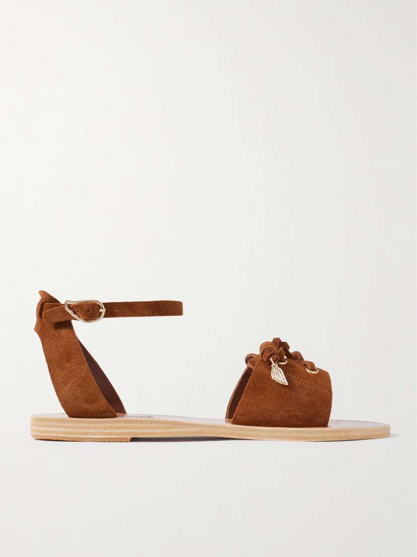 Ancient Greek Sandals Sentina Lace-up Suede Sandals