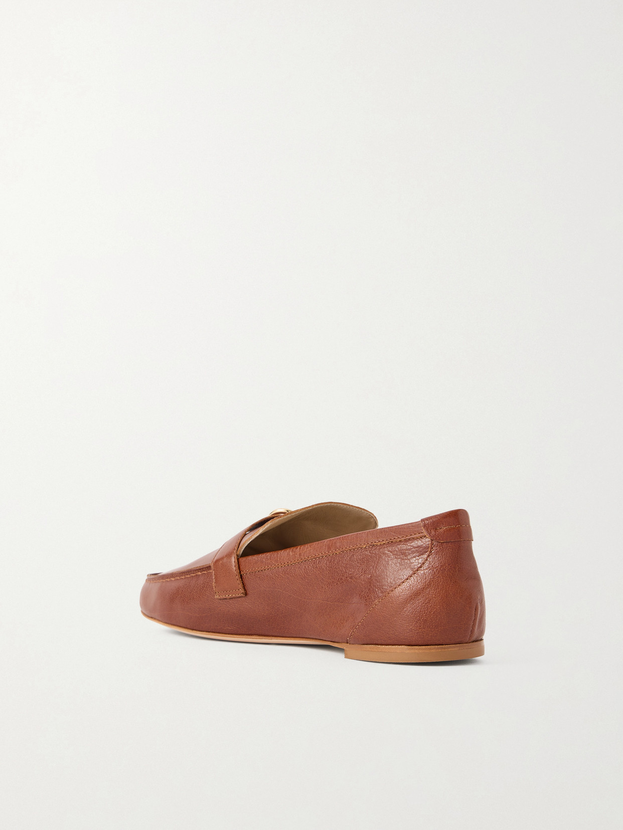 Jamie Haller Buckled Leather Loafers In Brown