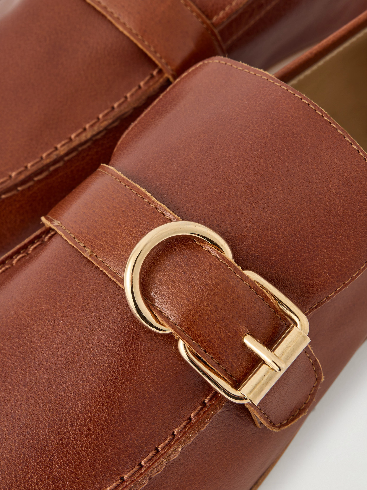 Jamie Haller Buckled Leather Loafers In Brown