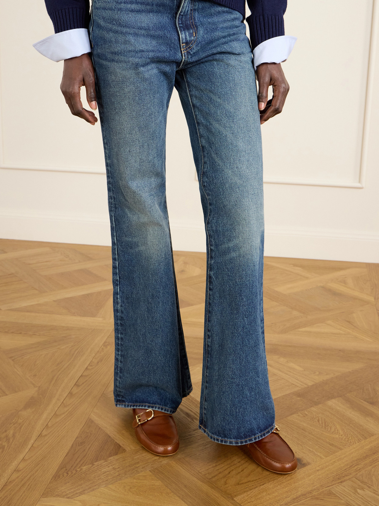 Jamie Haller Buckled Leather Loafers In Brown