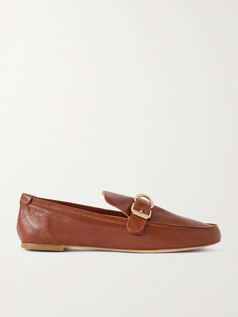 Jamie Haller Buckled Leather Loafers