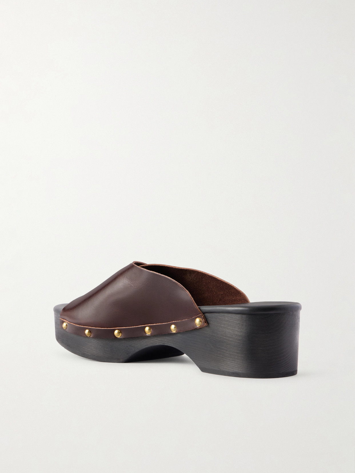 Natali Sabot Studded Leather Clogs