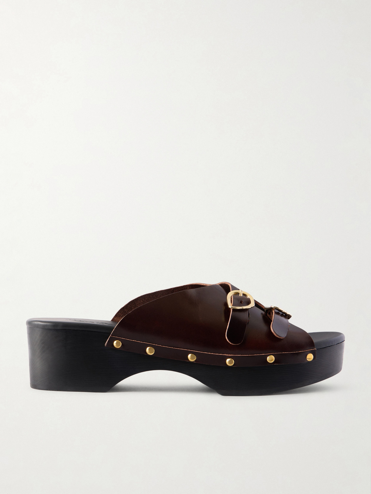 Natali Sabot Studded Leather Clogs