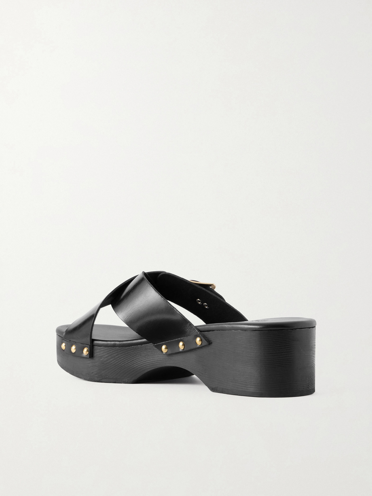 Marilisa Sabot Studded Leather Clogs