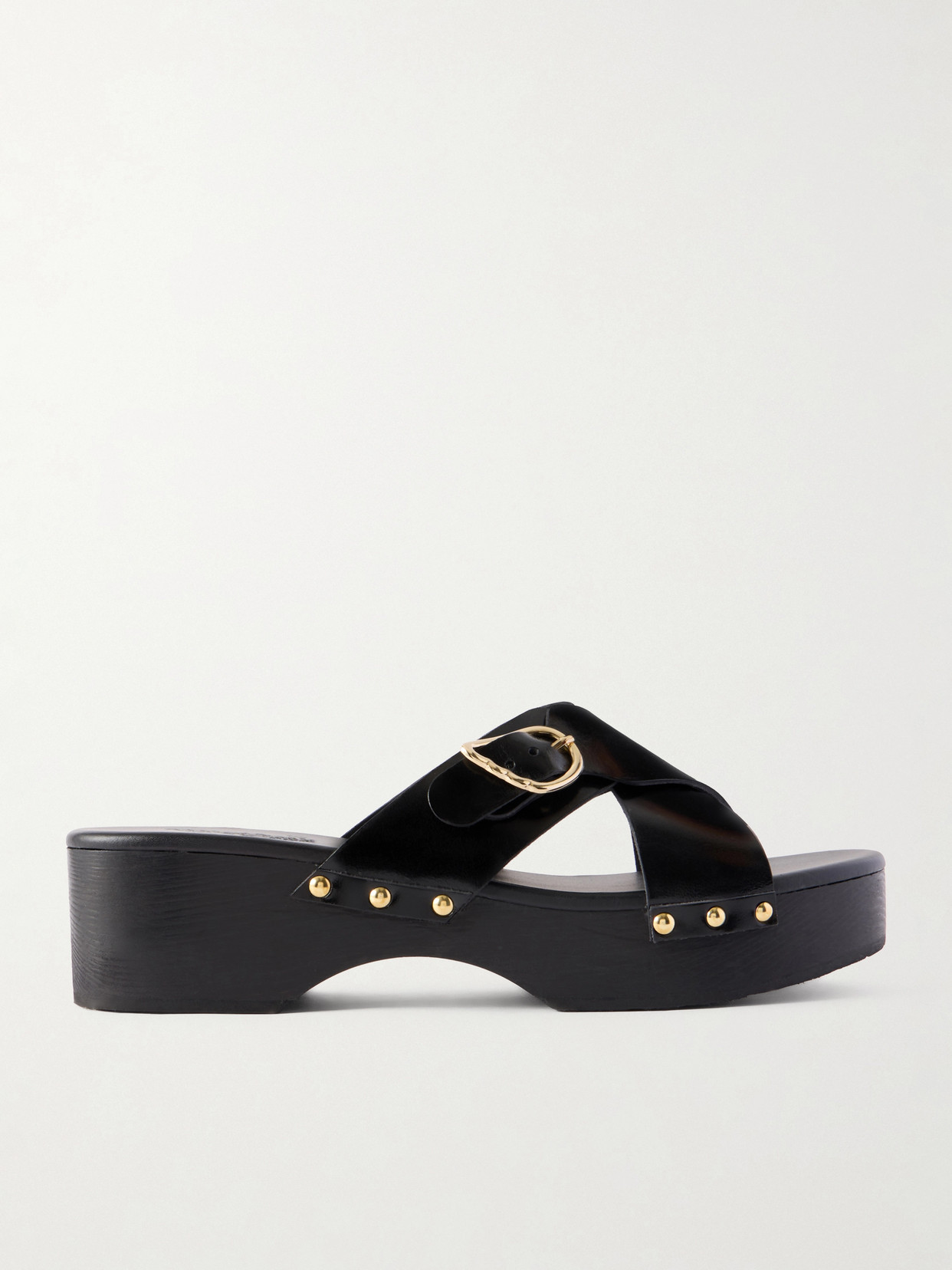Marilisa Sabot Studded Leather Clogs