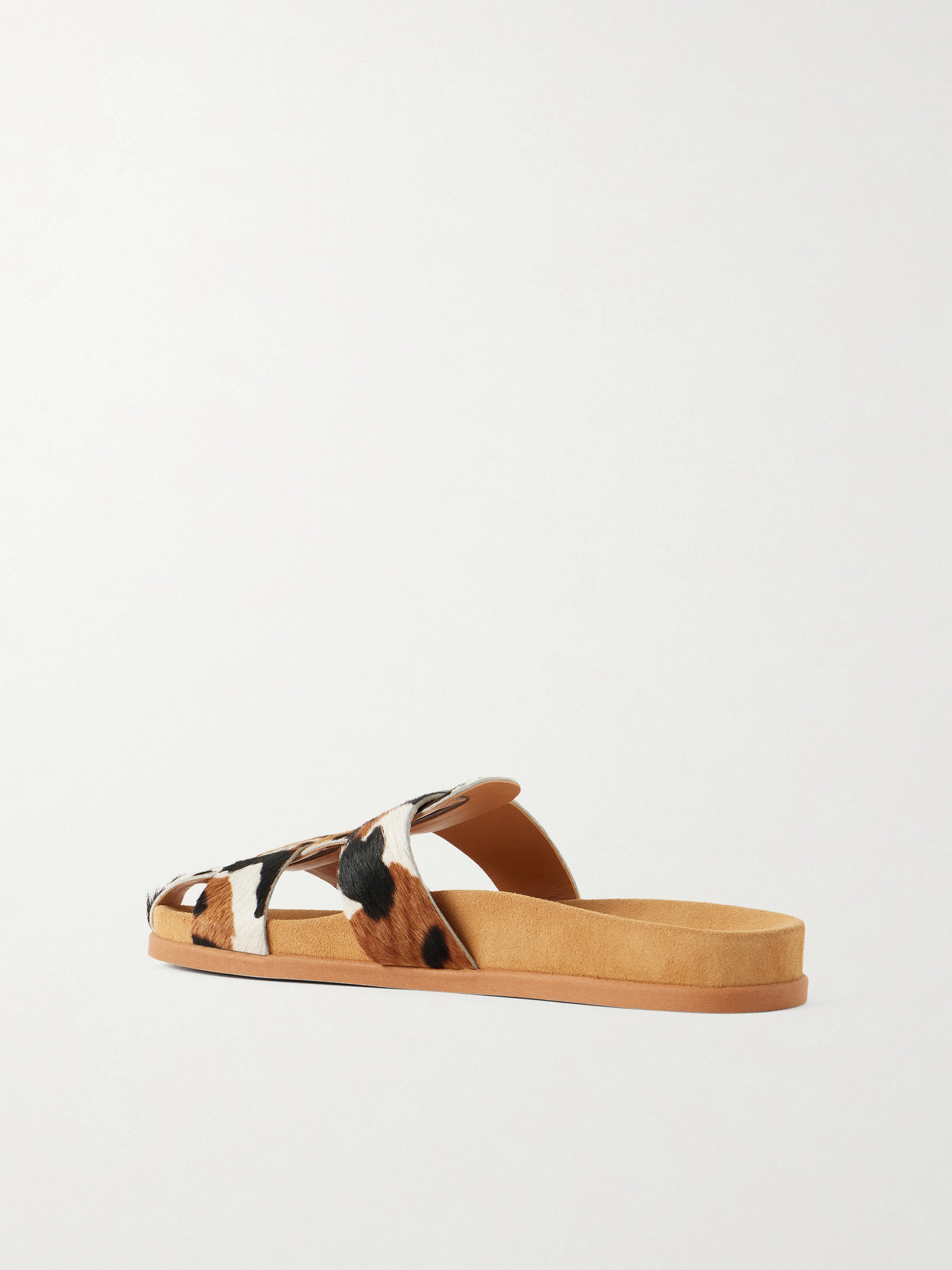 Skafi Cow-Print Sandals