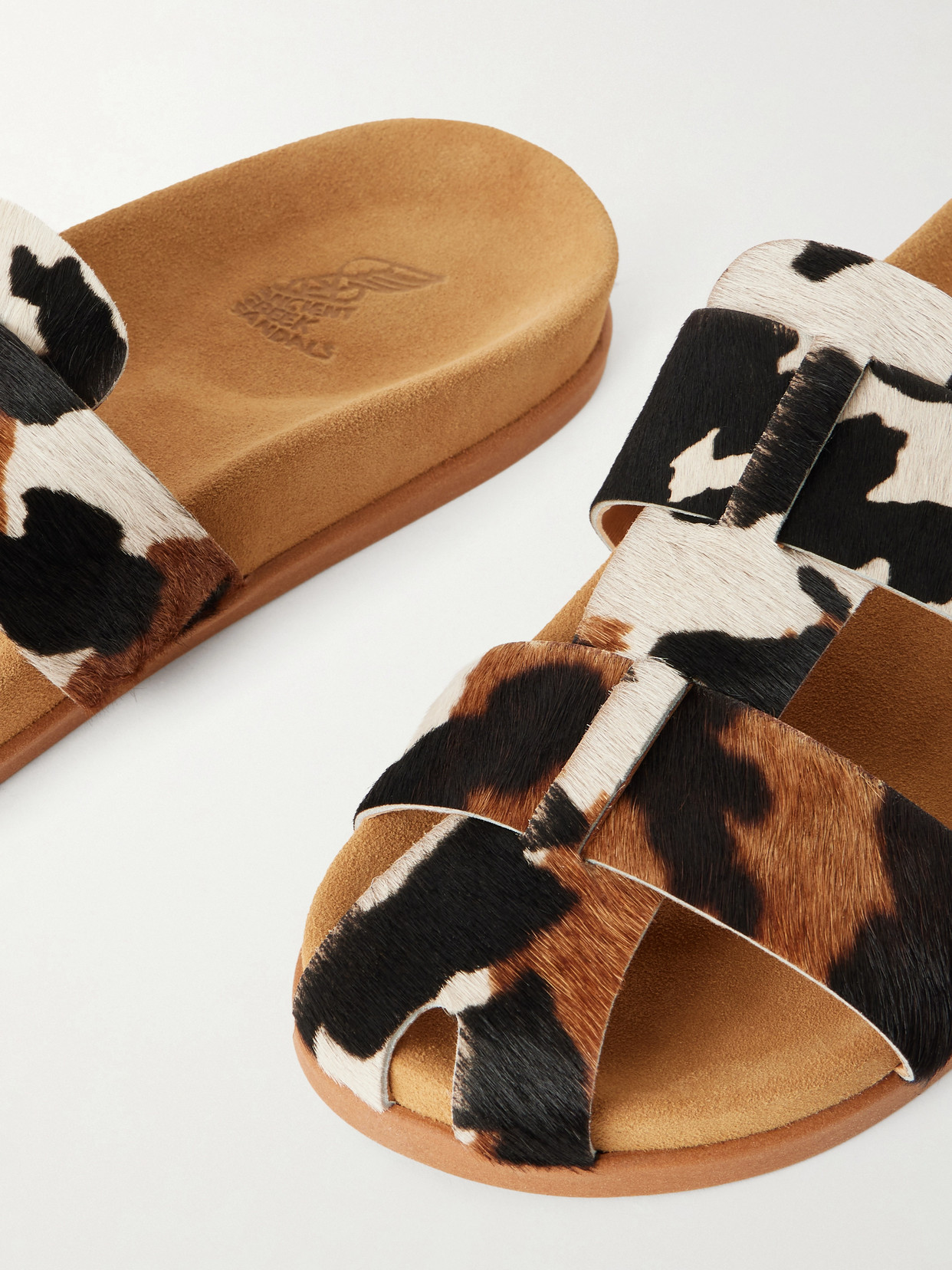 Skafi Cow-Print Sandals