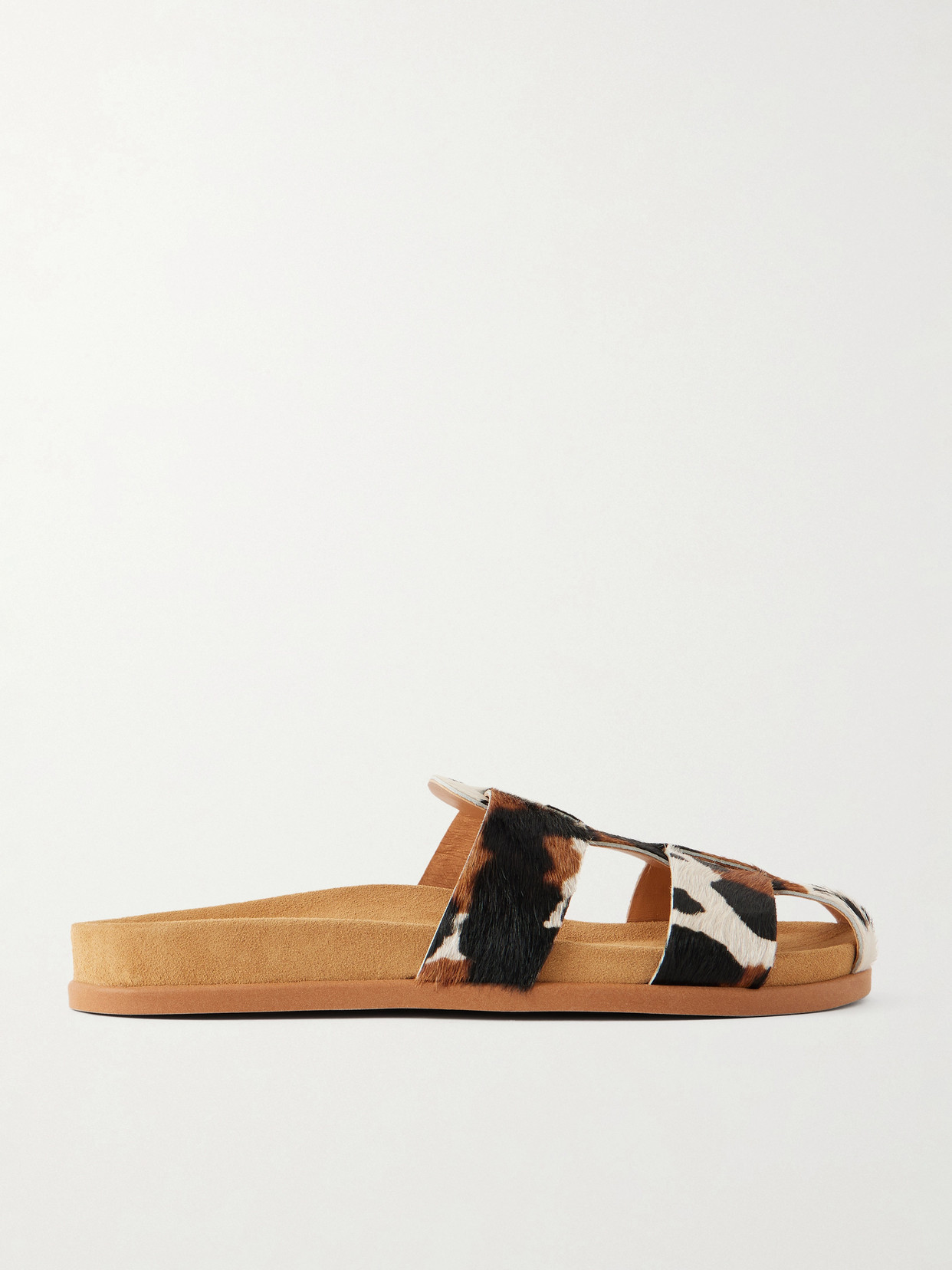 Skafi Cow-Print Sandals
