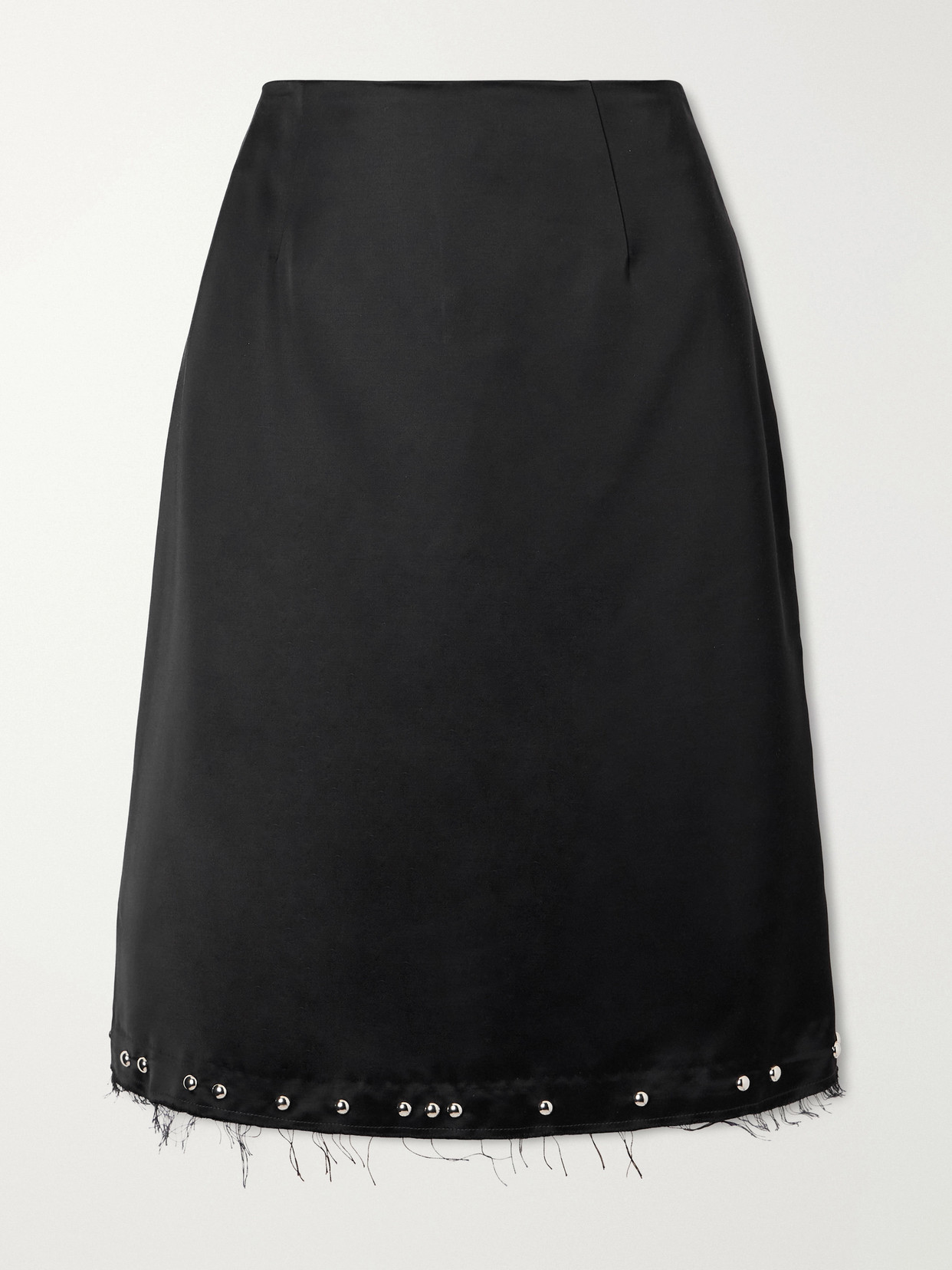 Iris Studded Frayed Skirt