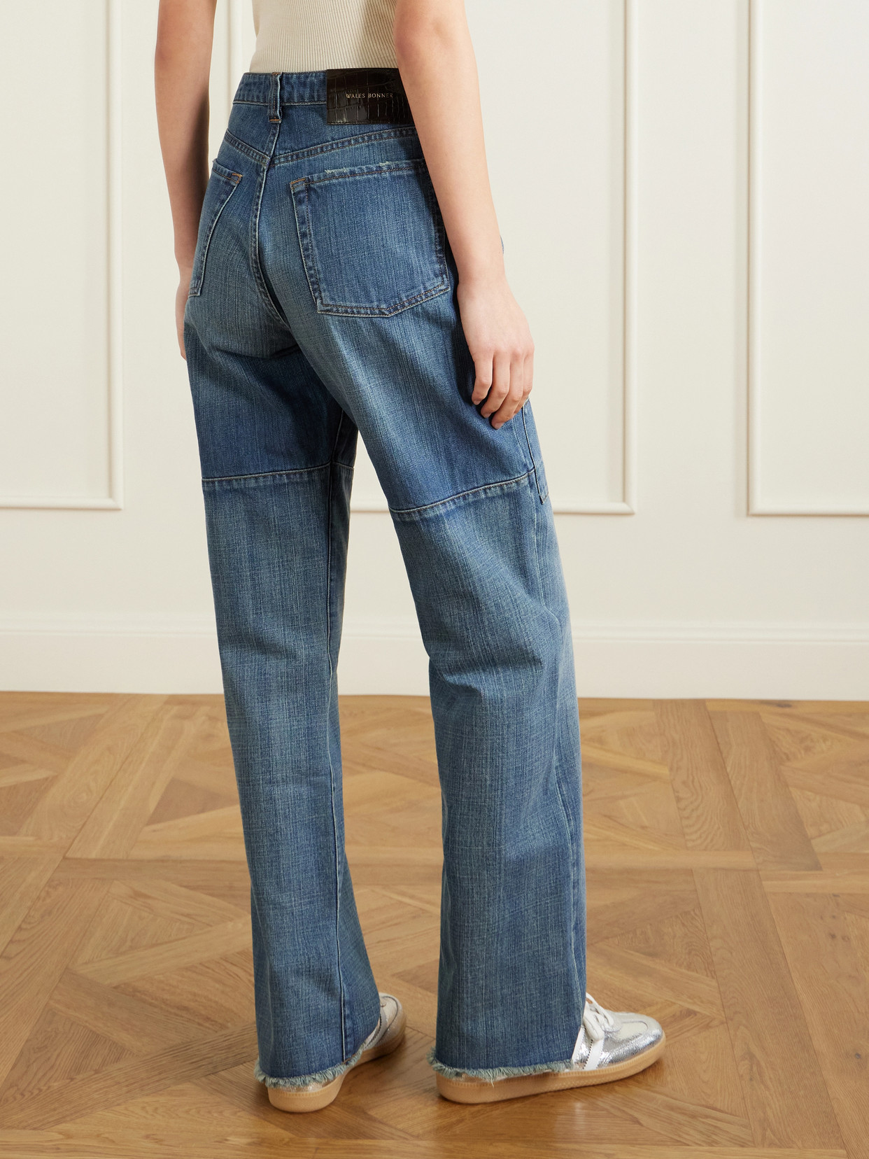 Chance Frayed Straight-Leg Jeans