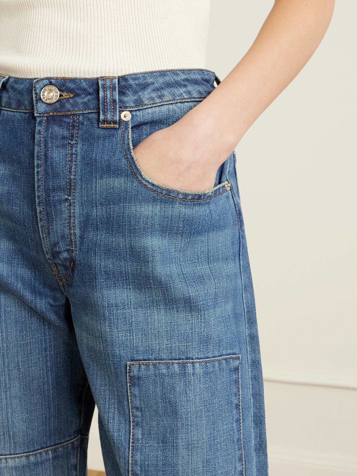 Chance Frayed Straight-Leg Jeans