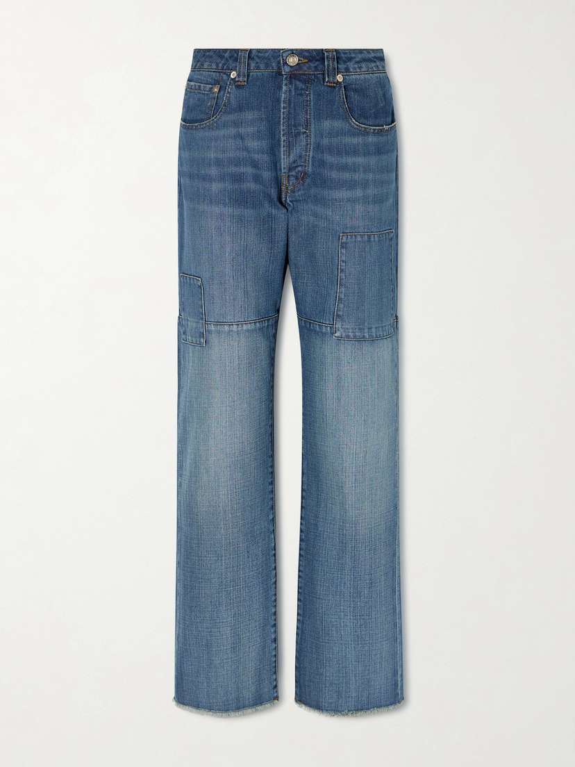 Wales Bonner Chance Frayed Straight-leg Jeans