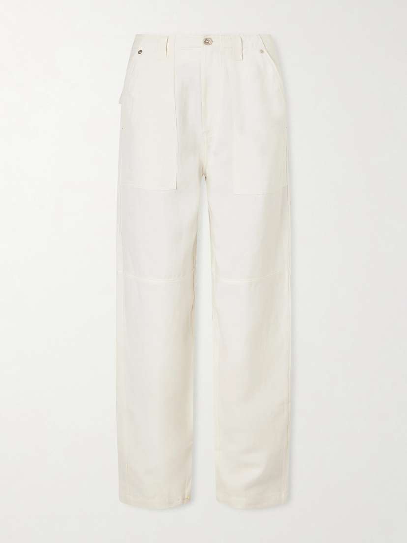 Wales Bonner Hymn Paneled Linen-blend Twill Wide-leg Pants