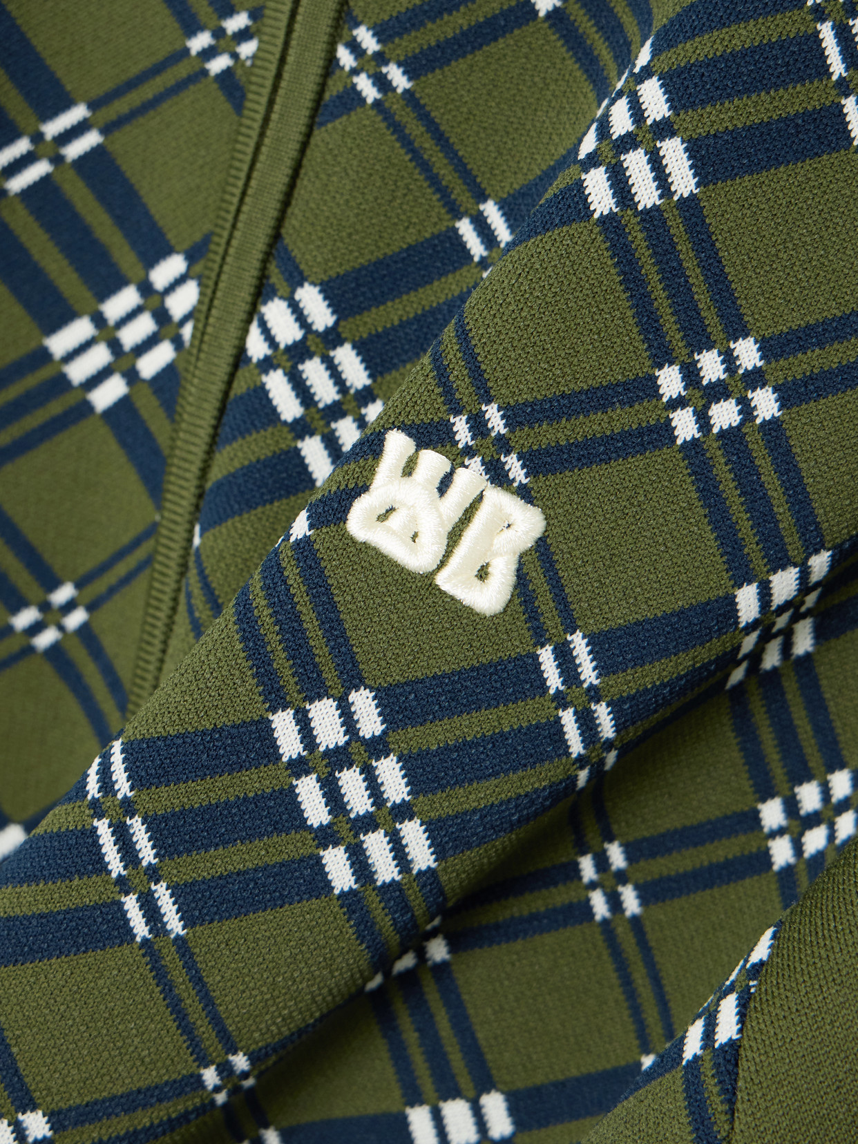 Power Embroidered Stripes Jacquard-Knit Track Jacket