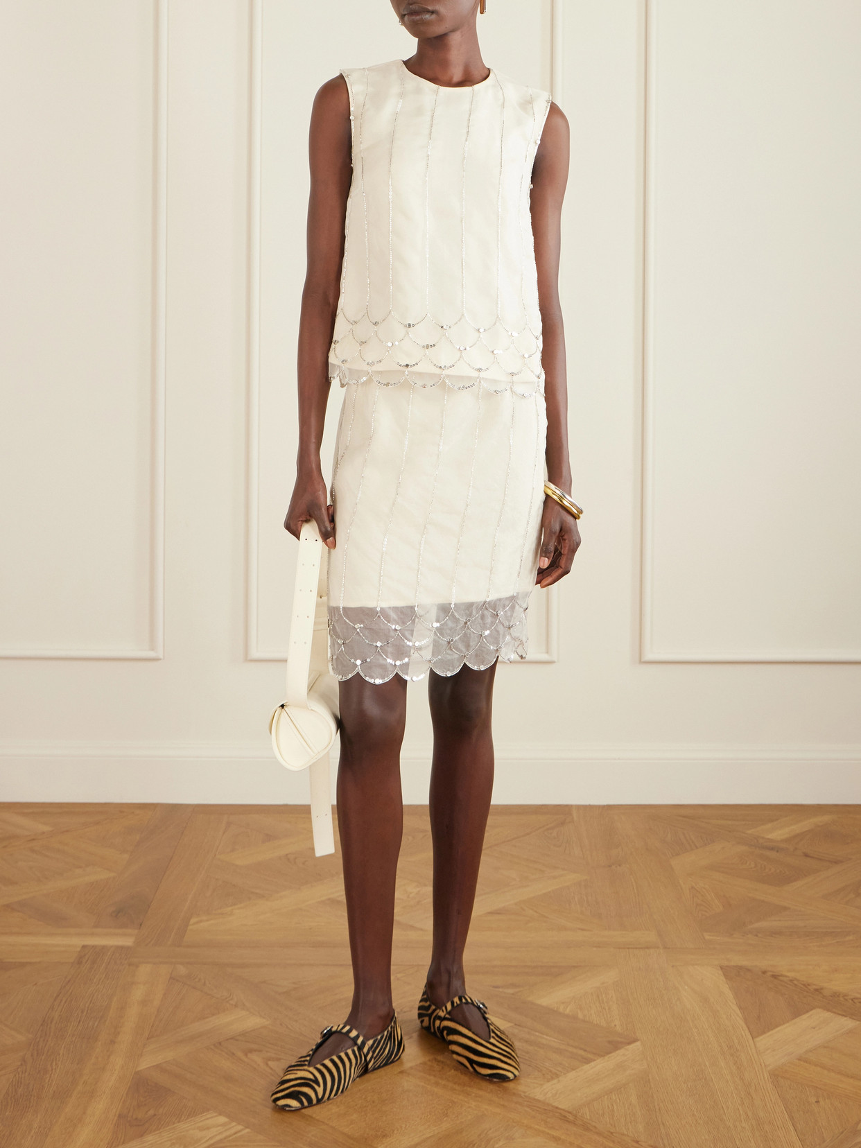 Triumph Embellished Silk-Organza Top