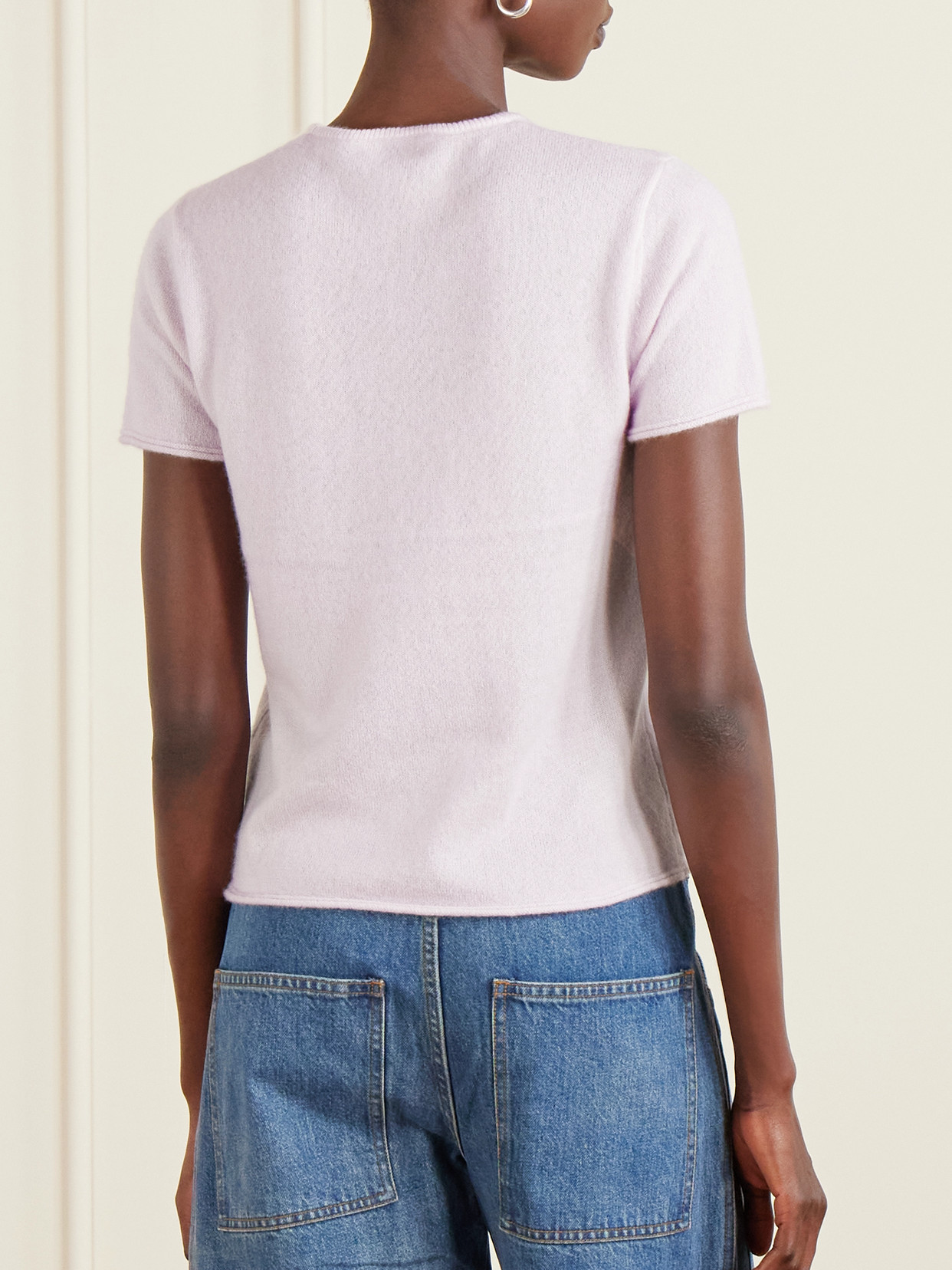 Co Cashmere And Silk-blend T-shirt In Pink
